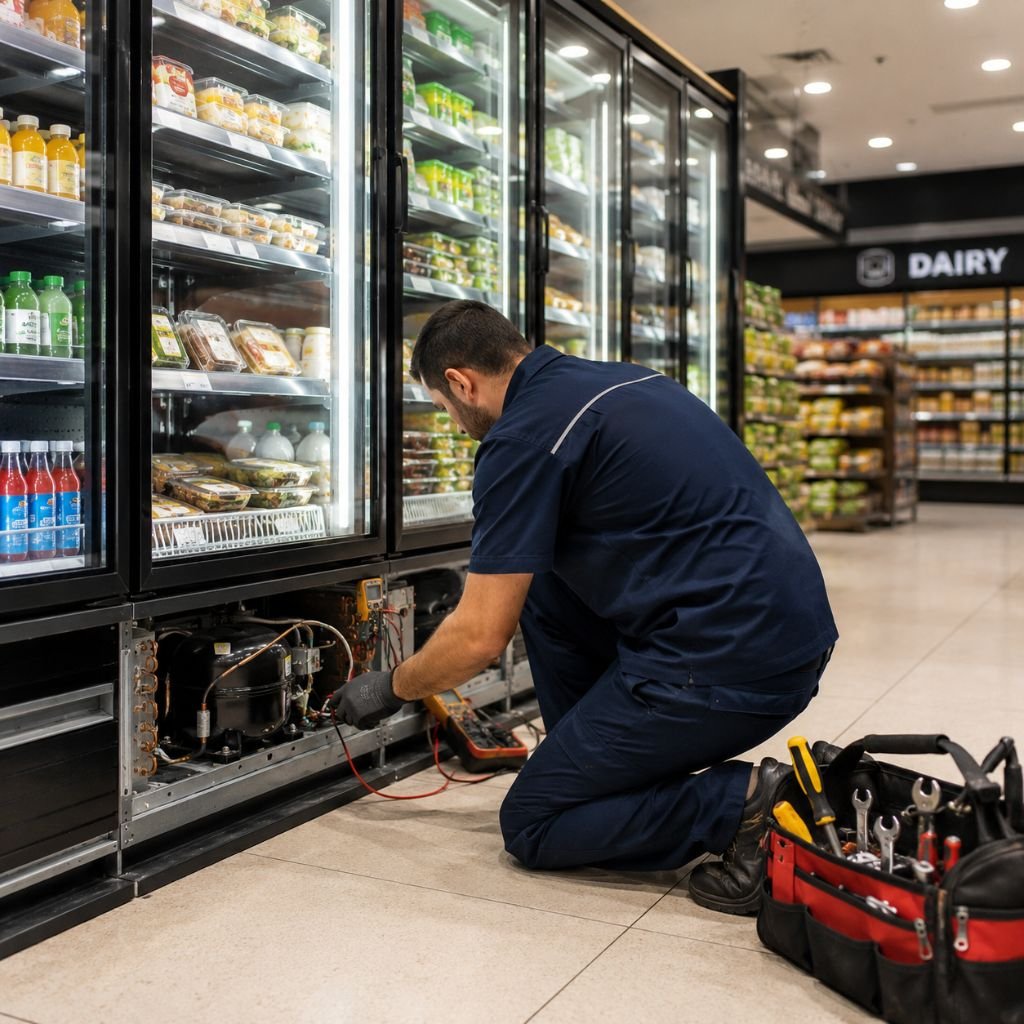Supermarket chiller repair in dubai